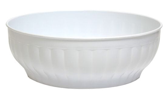 Stefanplast Skleda za solato, premer 28 cm, 4,6l, bela