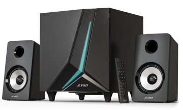 Fenda Zvočniki F&amp;D F670X/ 2.1/ 70 W/ črna/ BT5.3/ predvajanje USB/ RGB/ daljinski upravljalnik
