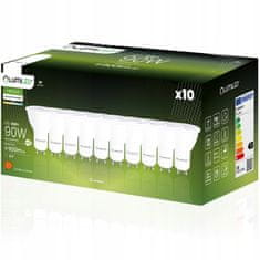 LUMILED 10x LED žarnica GU10 10W = 90W 900lm 4000K Nevtralno bela 120°