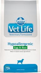 Vet Life Natural Canine Dry Hypoallergenic Jajce in riž 2 kg