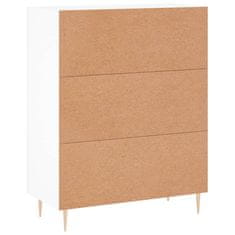 Vidaxl Komoda bela 69,5x34x90 cm inženirski les