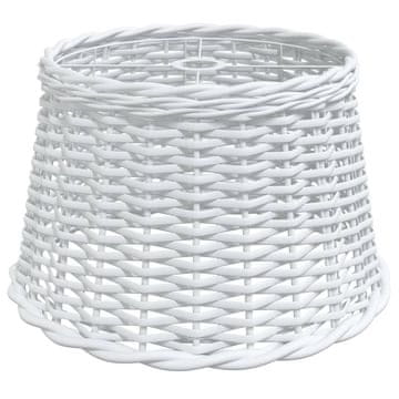 Vidaxl Senčilo za svetilko belo Ø45x28 cm pleteno