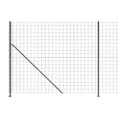 Vidaxl Mrežna ograja s prirobnico antracit 2x10 m