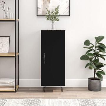 Vidaxl vidaXL Omarica, črna, 34,5 x 34 x 90 cm, material na osnovi lesa