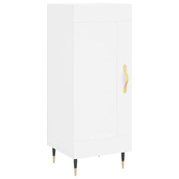 Vidaxl Komoda bela 34,5x34x90 cm inženirski les