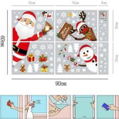 HOME & MARKER® Božične nalepke, Božična dekoracija, Nalepke za okna (90 kosov) | XMASCLINGS