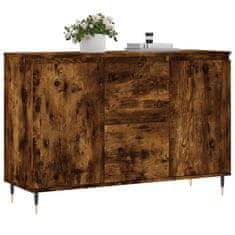 Vidaxl Komoda dimljeni hrast 104x35x70 cm inženirski les