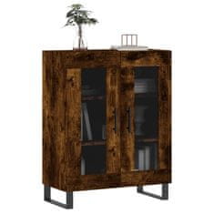 Vidaxl Komoda dimljeni hrast 69,5x34x90 cm inženirski les