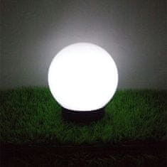 GreenBlue solarna svetilka, prostostoječa, vrtna, krogla 25x25x58cm, bela led, gb166