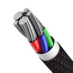 BASEUS Kabel za iPhone USB-C - Lightning hitro polnjenje 20 W 2 m - črn