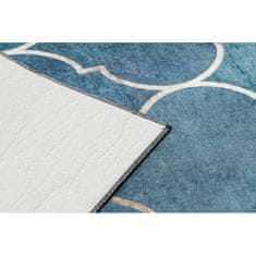 eoshop ANDRE pralna preproga 1181 Maroška mreža proti zdrsu - modra ( - Velikost: 80x150 cm)