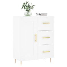 Vidaxl Komoda bela 69,5x34x90 cm inženirski les