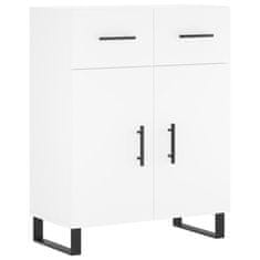 Vidaxl Komoda bela 69,5x34x90 cm inženirski les