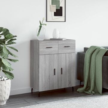 Vidaxl vidaXL Omarica, siv hrast sonoma, 69,5 x 34 x 90 cm, material na osnovi lesa