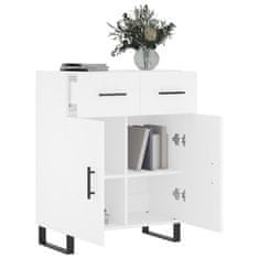 Vidaxl Komoda bela 69,5x34x90 cm inženirski les
