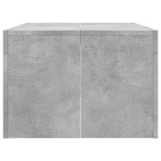 Greatstore Klubska mizica betonsko siva 102x50x36 cm inženirski les