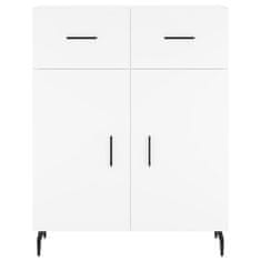 Vidaxl Komoda bela 69,5x34x90 cm inženirski les
