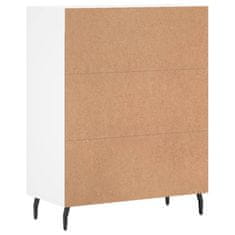 Vidaxl Komoda bela 69,5x34x90 cm inženirski les
