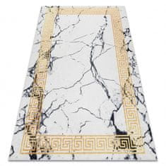 eoshop ANDRE pralna preproga 1126 Marmor, grška protizdrsna - bela / zlata ( - Velikost: 120x170 cm)
