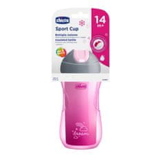 Chicco Športni termo vrč s slamico 266 ml roza 14m+