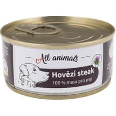 All Animals cons. za pse goveji zrezek 100g