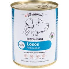 All Animals cons. za pse losos mlet 800g