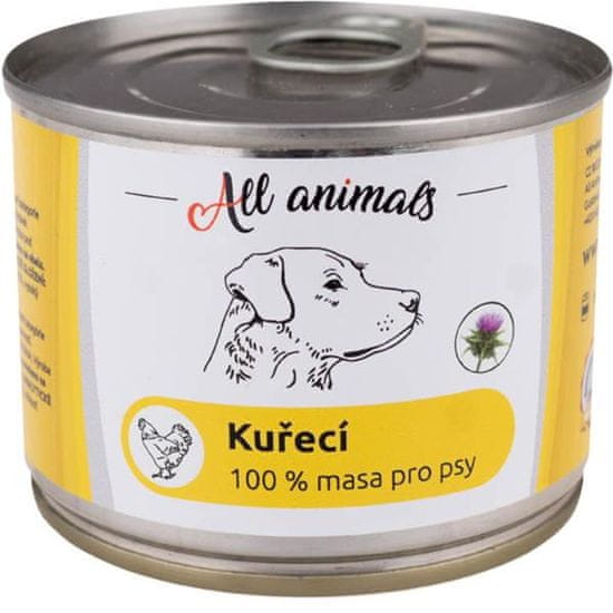 All Animals cons. za pse piščanec mleti 200g