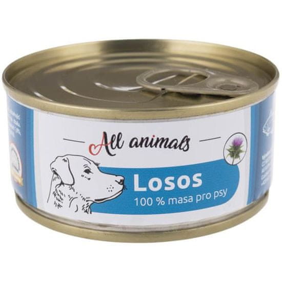 All Animals cons. za pse losos mlet 90g