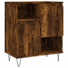 Vidaxl Komoda dimljeni hrast 60x35x70 cm inženirski les