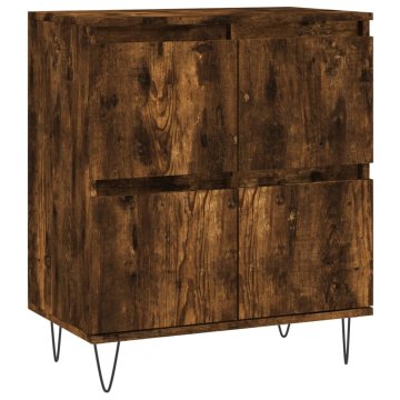 Vidaxl Komoda dimljeni hrast 60x35x70 cm inženirski les