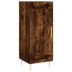 Vidaxl Komoda dimljeni hrast 34,5x34x90 cm inženirski les