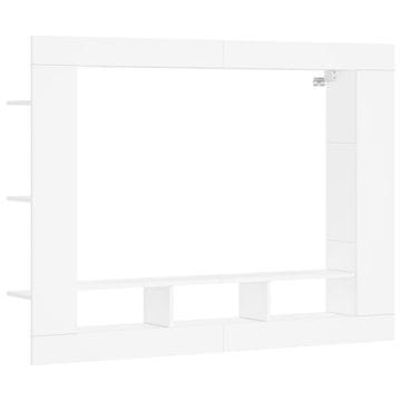 Vidaxl TV omarica bela 152x22x113 cm inženirski les