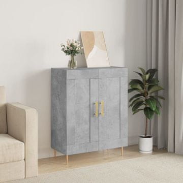 Vidaxl vidaXL Omarica betonsko siva 69,5x34x90 cm material na osnovi lesa