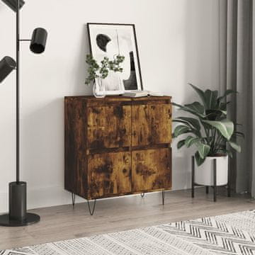 Vidaxl vidaXL Predalnik, dimljen hrast, 60x35x70 cm, material na osnovi lesa