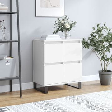 Vidaxl vidaXL Predalnik, bel, 60x35x70 cm, material na osnovi lesa
