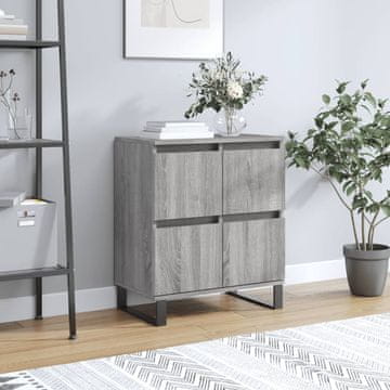 Vidaxl vidaXL Predalnik, siv hrast sonoma, 60x35x70 cm, material na osnovi lesa