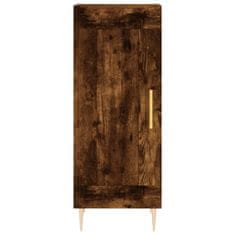 Vidaxl Komoda dimljeni hrast 34,5x34x90 cm inženirski les