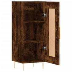 Vidaxl Komoda dimljeni hrast 34,5x34x90 cm inženirski les