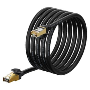 shumee Omrežni kabel Fast RJ45 CAT 7 10Gbps patch cord 3m - črn