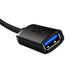 BASEUS Podaljšek kabla USB 2.0 1,5 m črn