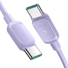 Joyroom Kabel USB-C - USB-C 100 W, 1,2 m, vijoličen