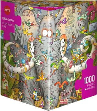 Heye Puzzle Elephant's life 1000 kosov