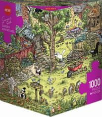 Heye 1000-delna sestavljanka Simon's Cat: Garden Adventure