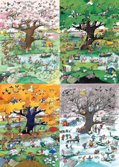 Heye Puzzle Cartoon Classics: Four Seasons 2000 kosov