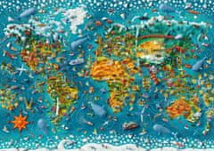 Heye Puzzle Map Art: miniaturni svet 2000 kosov