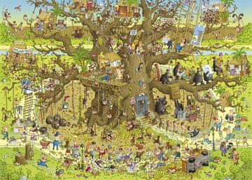 Heye Puzzle Crazy Zoo: Monkey Run 1000 kosov