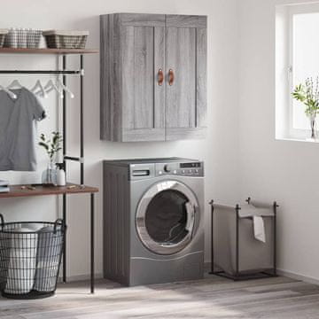 Vidaxl vidaXL Stenska omarica siva sonoma hrast 69,5x34x90 cm