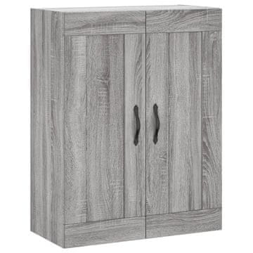 Vidaxl Stenska omarica siva sonoma 69,5x34x90 cm inženirski les