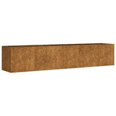 Vidaxl Vrtna visoka greda 200x40x40 cm corten jeklo