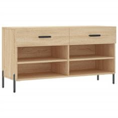 Vidaxl Klop za čevlje sonoma hrast 102x35x55 cm inženirski les